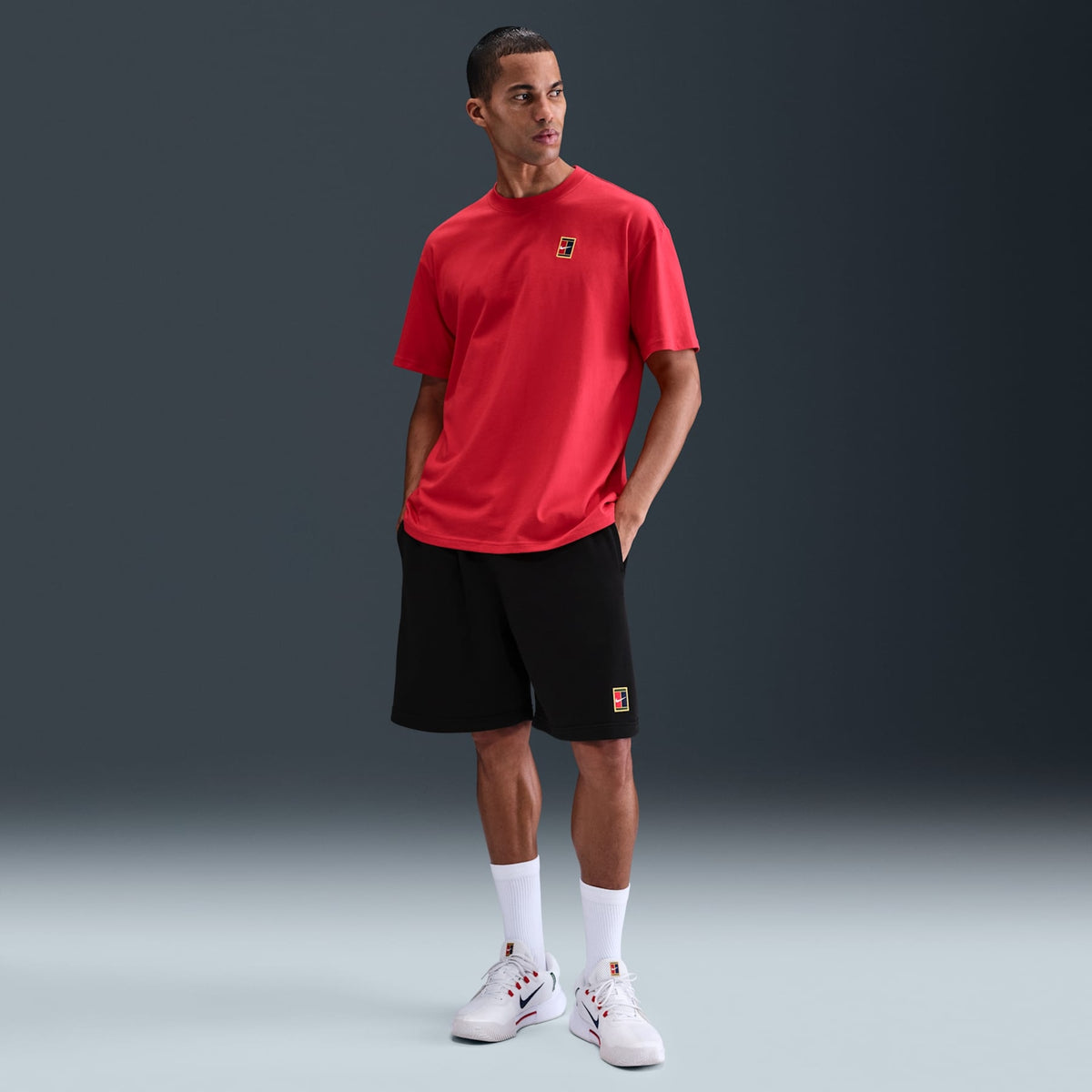Short Nike Court Heritage Dri-FIT- Preto