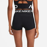 Shorts Nike Pro Feminino 3 Polegadas Logo Pequena - Preto
