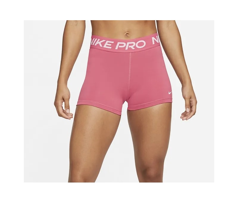 Shorts Nike Pro Feminino 3  Polegadas – Rosa