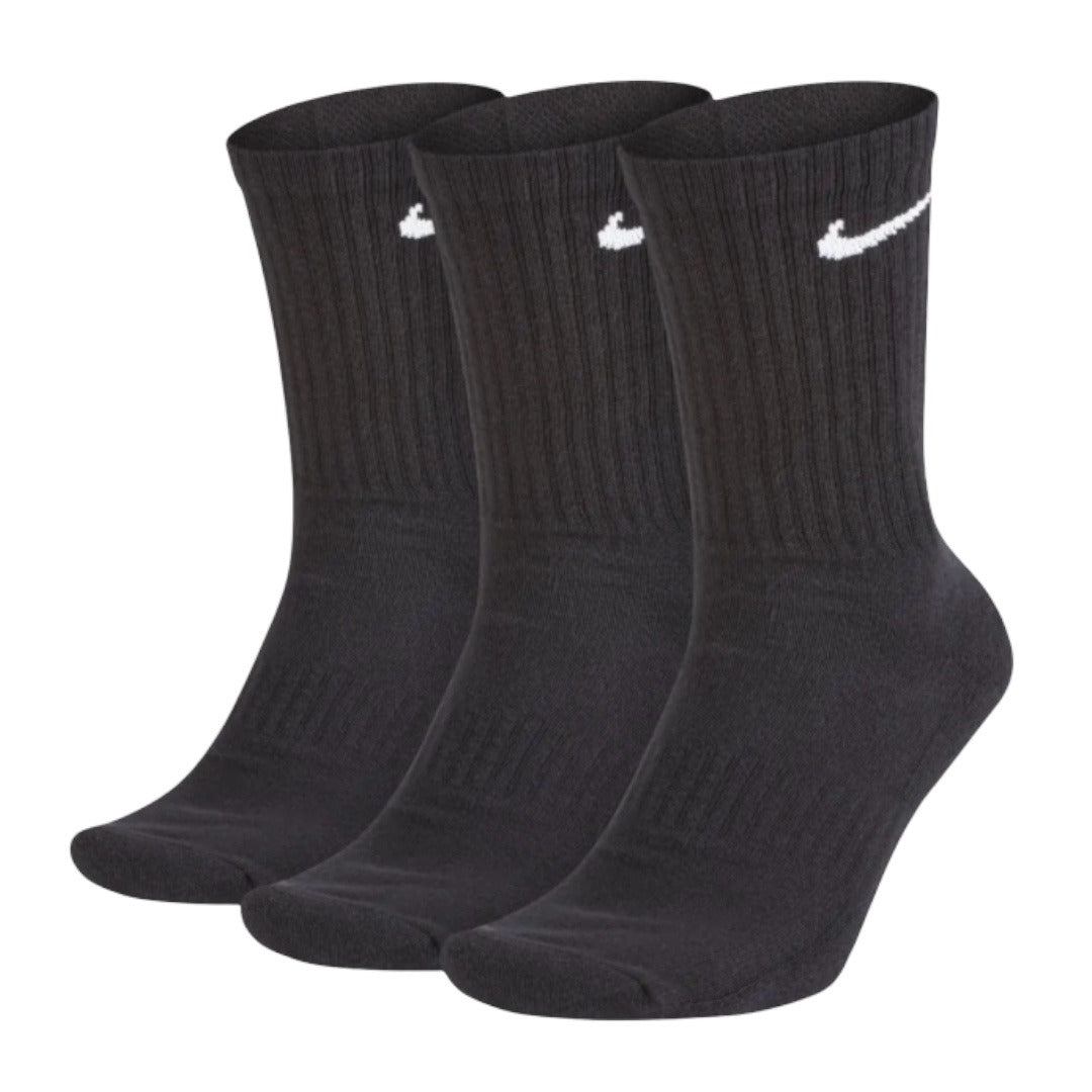 Meia Nike Everyday Cano  Alto 3 Pares- Preto