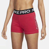 Shorts Nike Pro Feminino 3 Polegadas – Vermelho