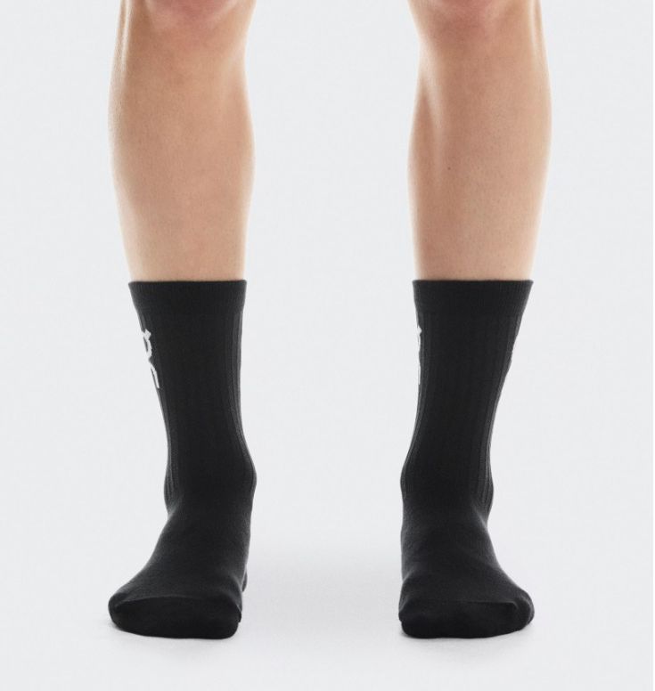 Meia On Running 3 Pares - Preta