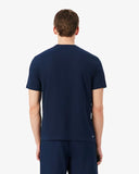 Camiseta Lacoste  Esportiva em Algodão Ultra Dry - Azul Marinho