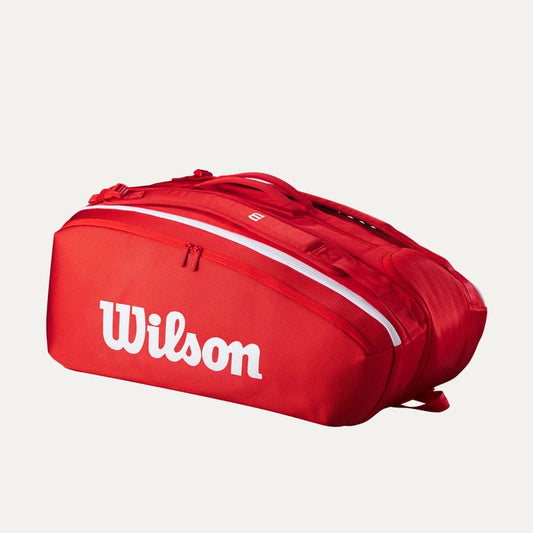 Raqueteira Wilson Super Tour 15 Pk - Vermelha