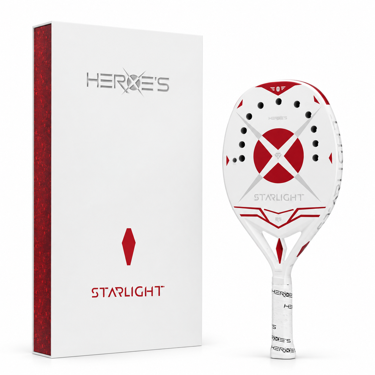 Raquete de Beach Tennis Heroes Starlight Ruby - 2026