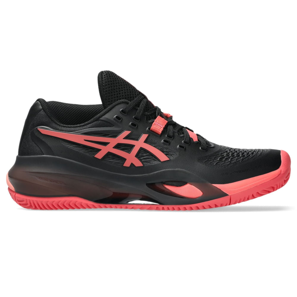 Tênis Asics Gel Resolution x Clay/Saibro Feminino - Preto/Rosa