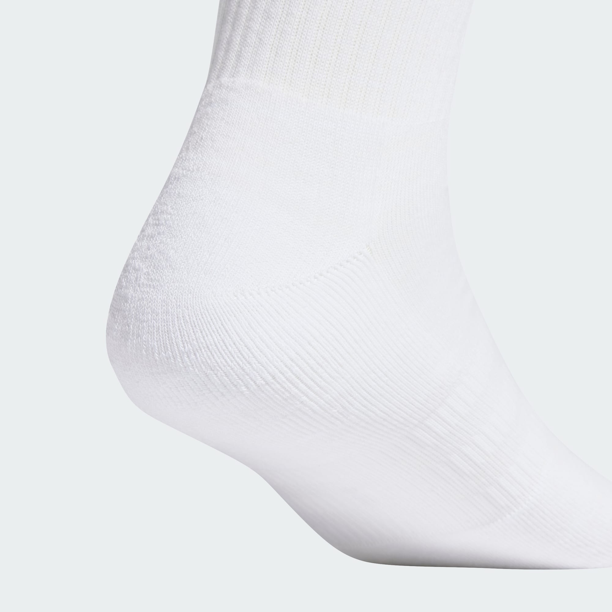 Meia Adidas  Cano Alto 3 Pares-Branco