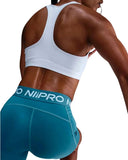 Shorts Nike Pro Feminino 5  Polegadas - Azul