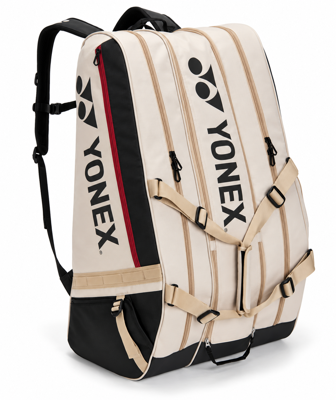 Raqueteira Yonex Pro Gearlogic 2026 Tripla Bege - 12 Raquetes