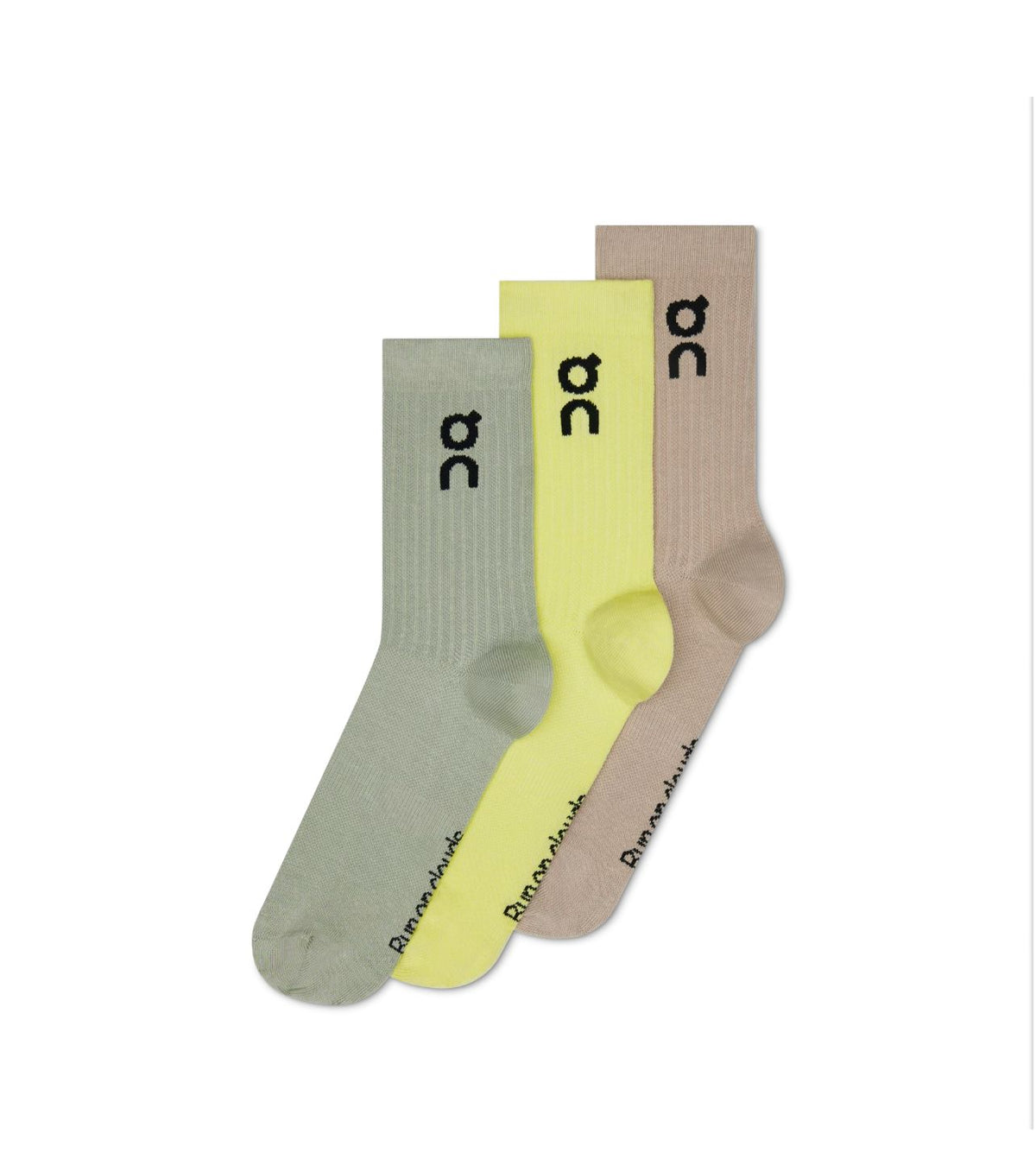 Meia On Running 3 Pares - Cores diversas