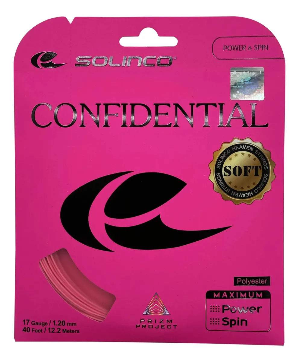 Corda Solinco Confidential Soft 1.20mm 17G Pink - Set Individual