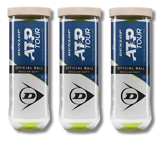Bola De Tenis Dunlop Atp Regular Duty C/ 3 Tubos (9 Bolas) 1116