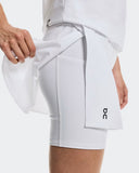 Short Saia On Runnig Court Skirt Split - Branco