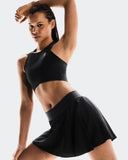 Saia Tenis On Runnig Court -Preto