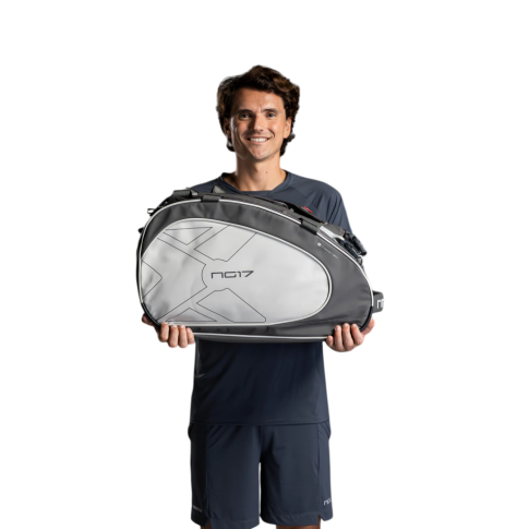Raqueteira Beach Tennis  Nox Luxury NG17  Nico Gianotti - Branca/Preta