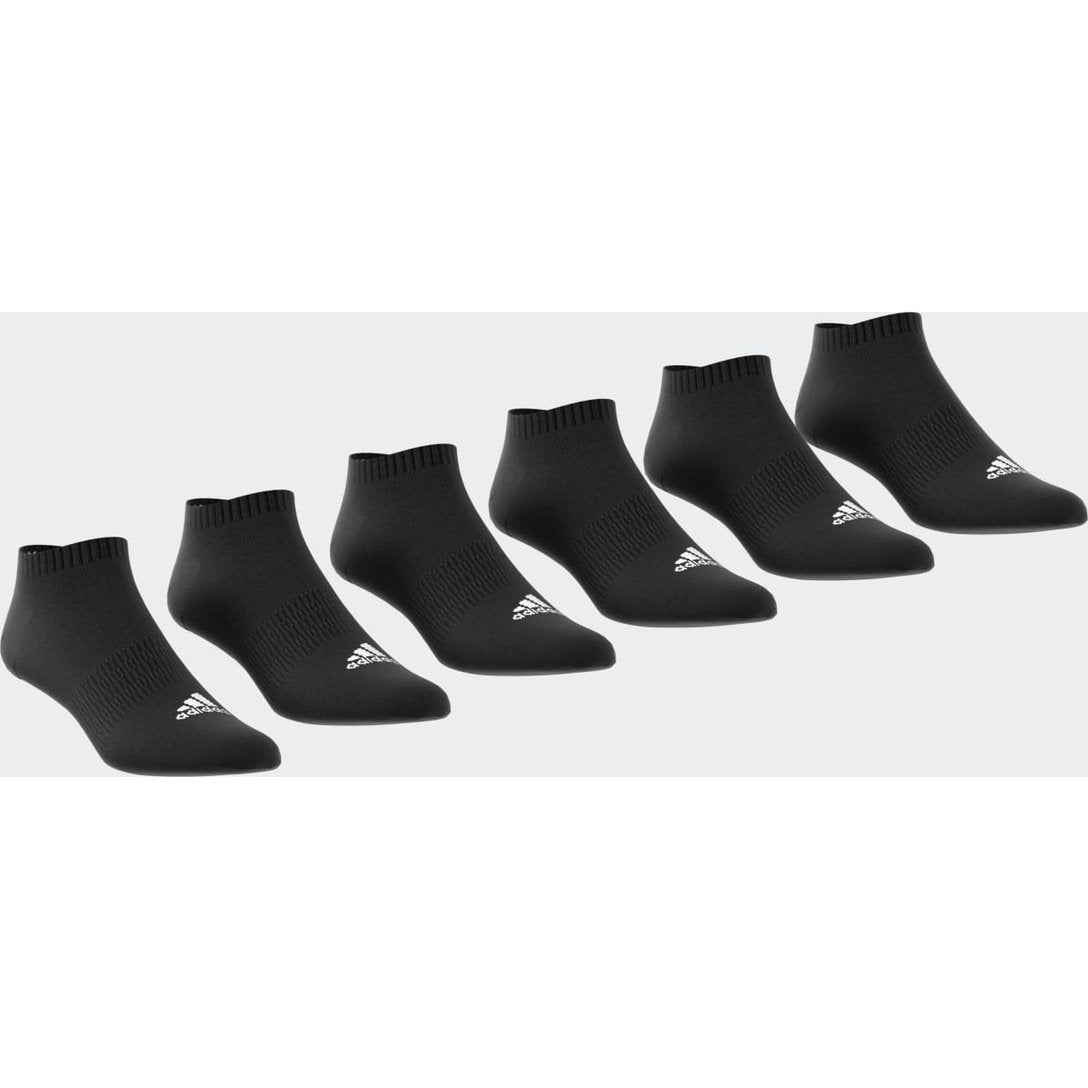 Meia Adidas Cano Baixo 6 Pares -Preto