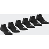 Meia Adidas Cano Baixo 6 Pares -Preto