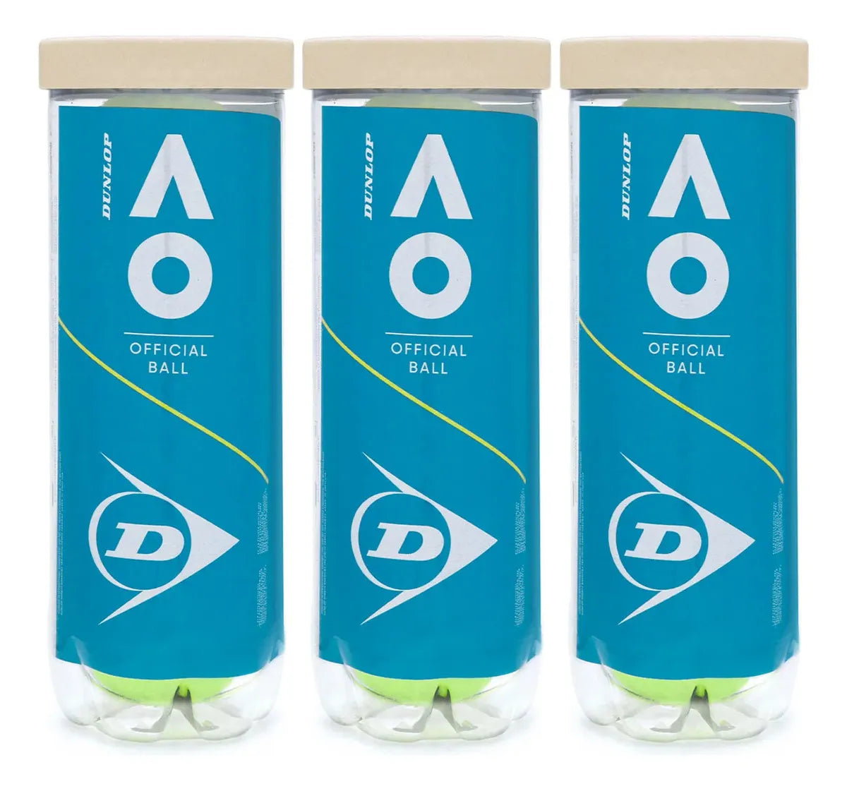 Bola De Tênis Dunlop Australian Open C/3 Tubos ( 9 Bolas )