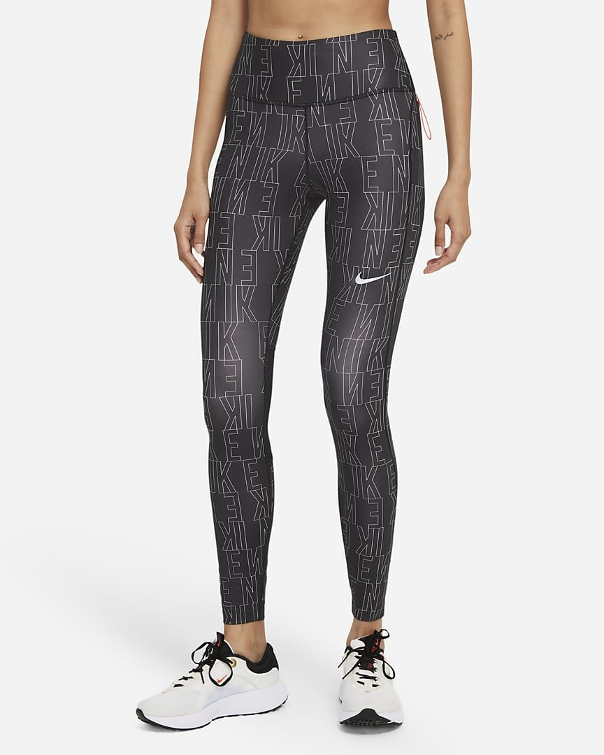 Legging Nike  Run Division Estampada - Preta