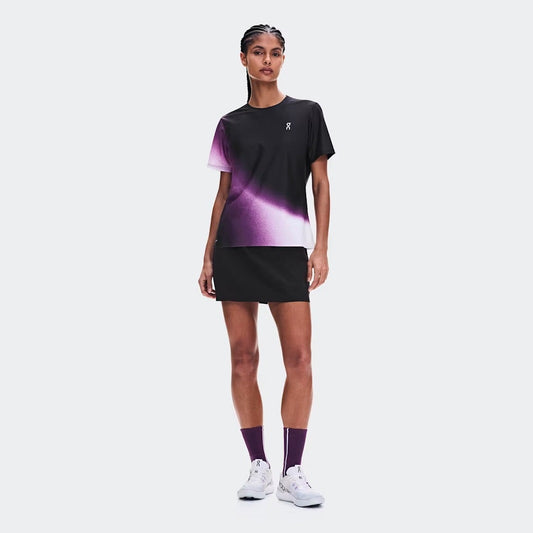 Camiseta On Running Court-T Swing Feminina - Preto/Roxo