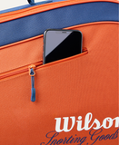 Raqueteira Wilson Roland Garros Team X3 - Marrom e Azul
