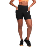 Shorts Adidas 3 Listras com Bolso Feminino-Preta