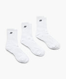 Meia Yonex Cano Alto 3 Pares - Branca