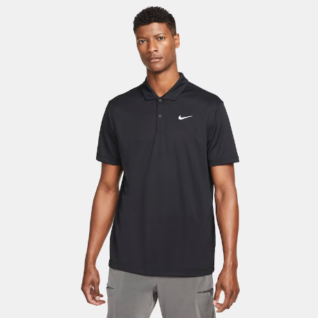 Camisa Polo Nike Court Dri-FIT Masculina - Preta