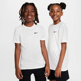 Camiseta Nike Dri-FIT Swoosh Infantil  - Branca