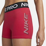 Shorts Nike Pro Feminino 3 Polegadas – Vermelho