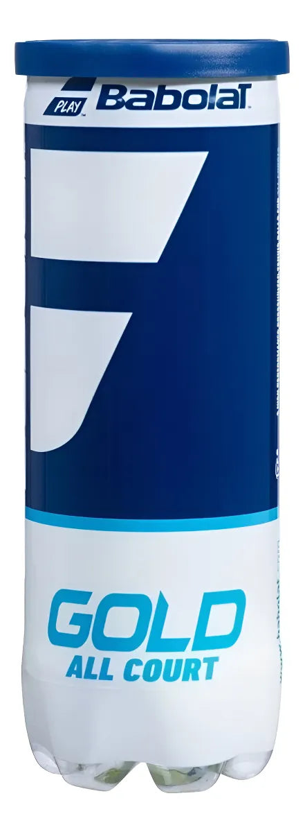 Bola de Tênis Babolat Gold All Court Tubo com 3 Bolas - Premium 441