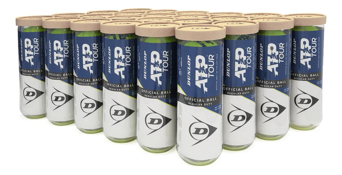 Bola de Tênis Dunlop ATP Tour Premium - Caixa com 24 Tubos