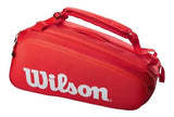 Raqueteira Wilson Super Tour X9 -Vermelha