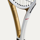 Raquete de Tênis Wilson Roger Federer RF 01 Hall Of Fame 300g - Branca/Dourada