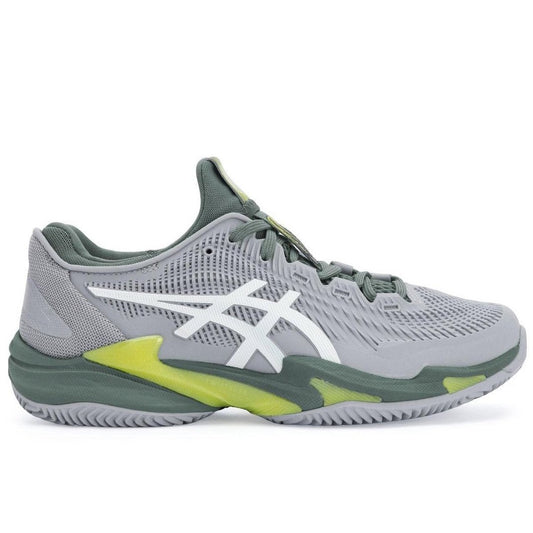 Tênis Asics Court FF 3 Masculino Clay / Saibro - Cinza/Verde