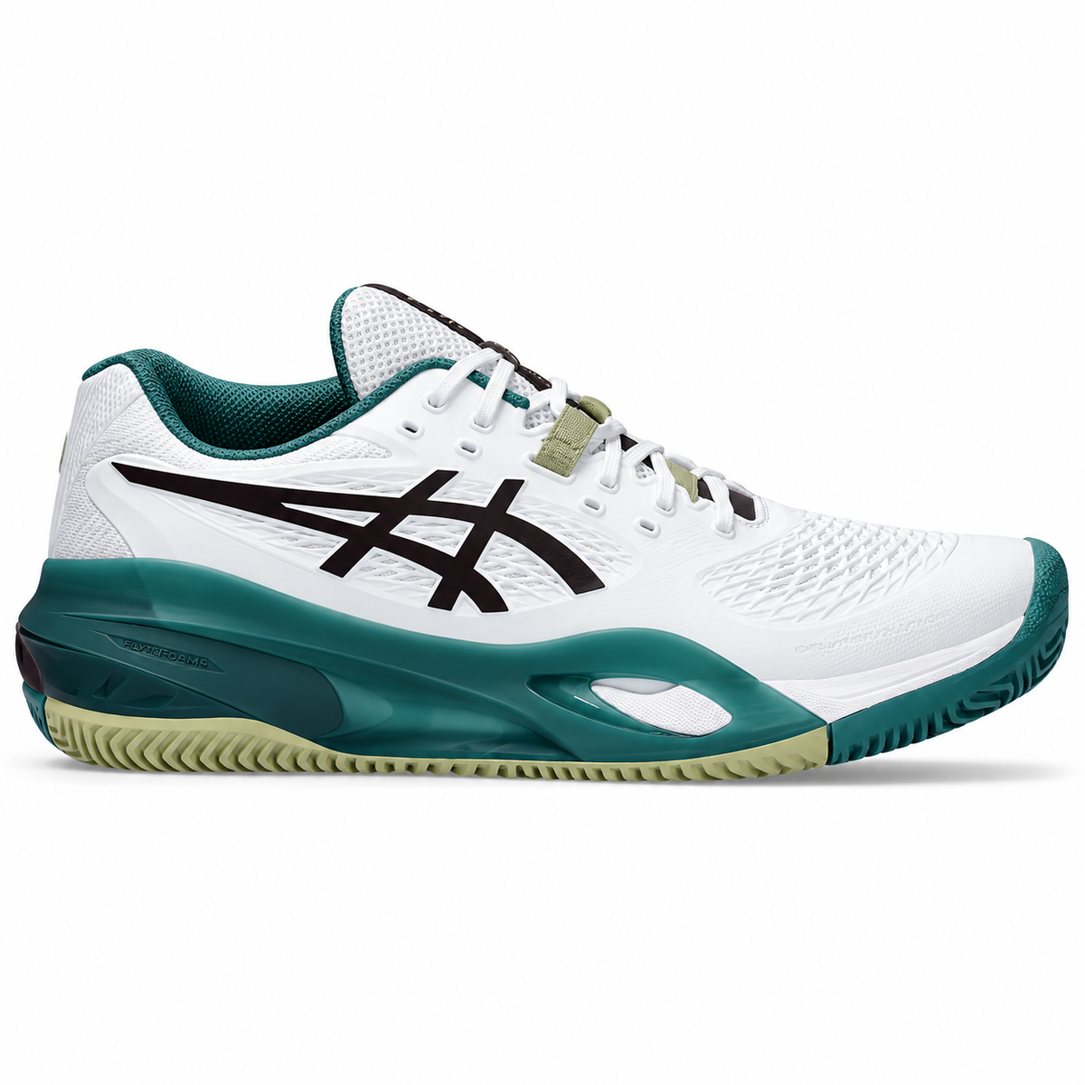 Tênis Asics Gel Resolution X  Clay Saibro Masculino Branco e Verde