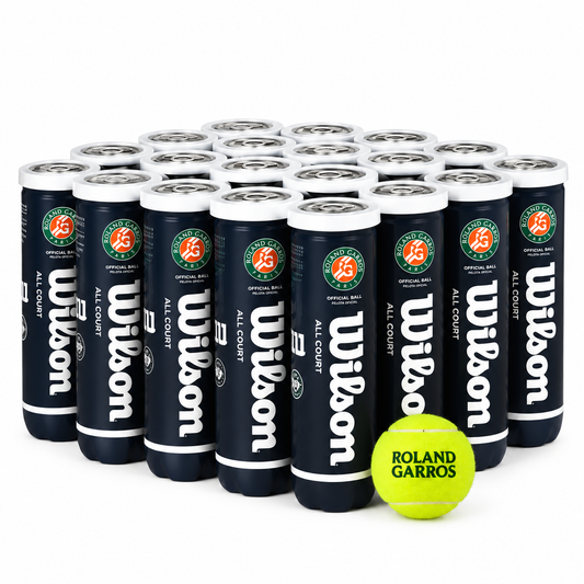 Bola de Tênis Wilson Roland Garros 2027 All Court - Caixa com 24 Tubos
