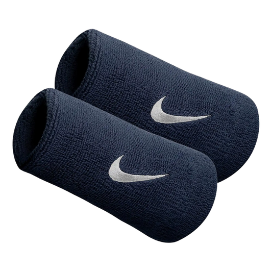 Munhequeira Nike Swoosh Longa -Azul Marinho/Branco 600