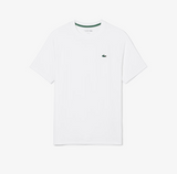 Camiseta Lacoste  Esportiva Stretch Ultra Dry - Branco