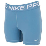 Shorts Nike Pro Feminino 5  Polegadas - Azul