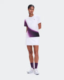 Camiseta On Running Court-T Swing Feminana - Branca/Roxa