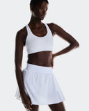 Saia Short On Running Court Skirt Pleated - Branca
