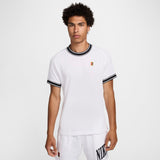 Camiseta Nike Court Heritage Masculina - Branca/Preta