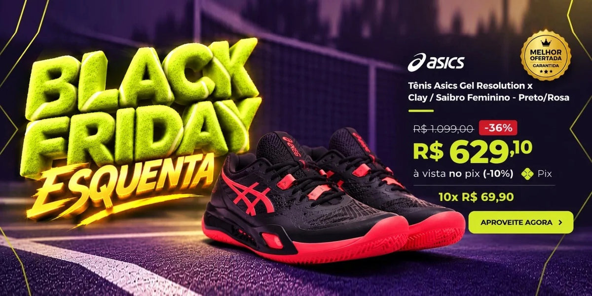 Black Friday Esquenta - Tênis Asics Gel Resolution X Clay