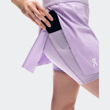 Short Saia On Running Court Skirt Split - Feminina/Roxa