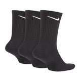 Meia Nike Everyday Cano  Alto 3 Pares- Preto