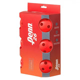 Bola de Pickleball Penn 26 Indoor Vermelha - Pack c/ 06 Unidades