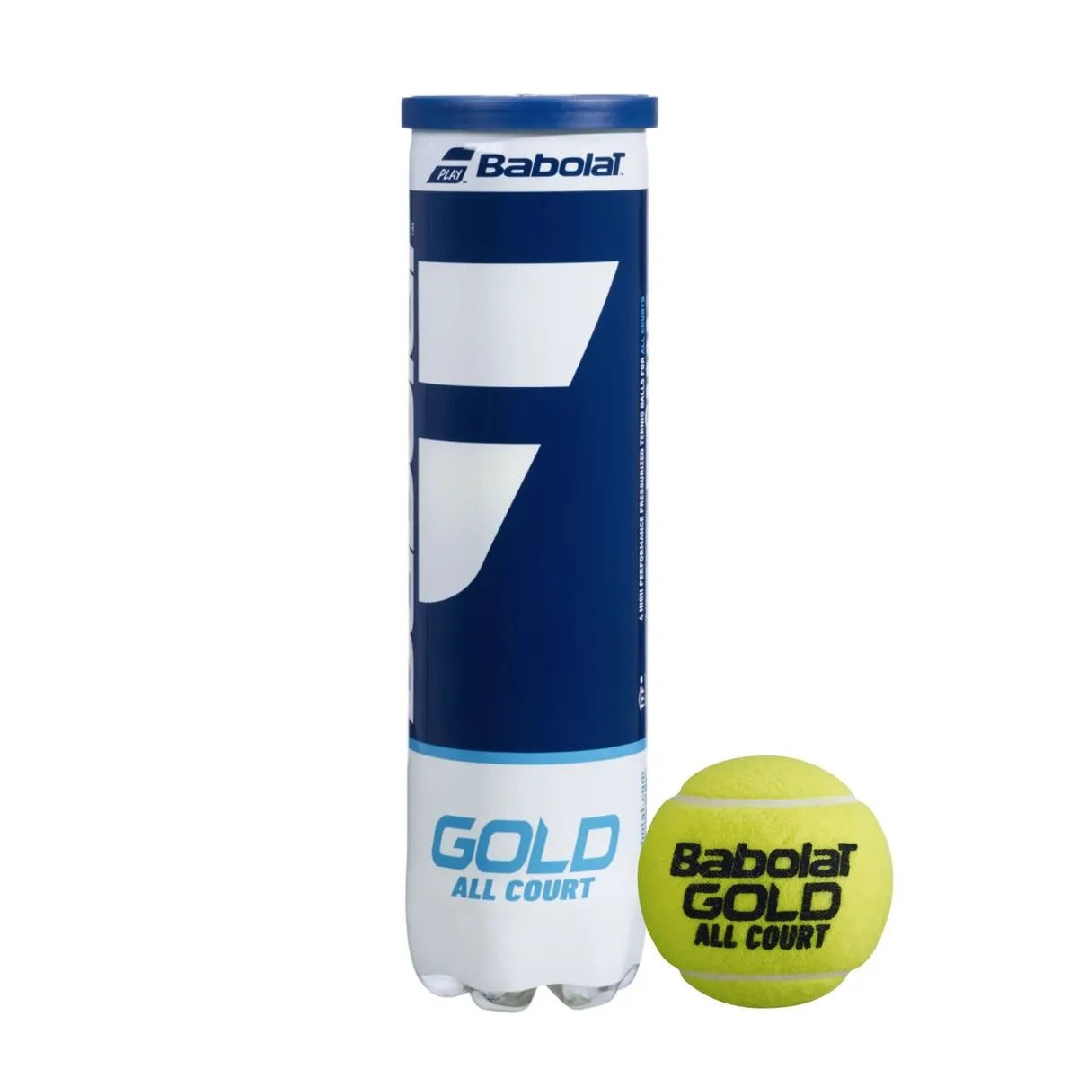 Bola de Tênis Babolat Gold All Court -Tubo Com 4 Bolas