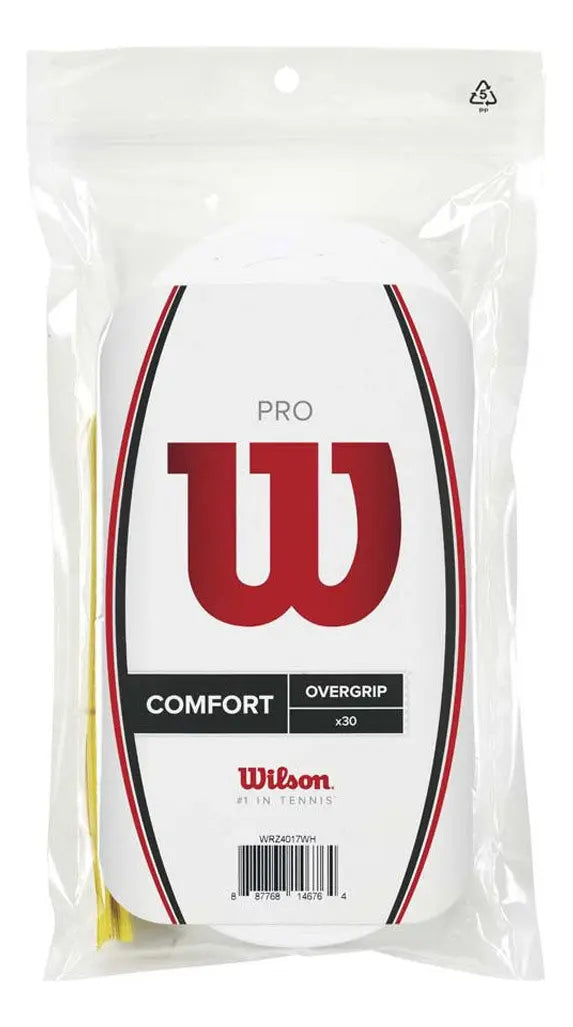 Overgrip Wilson Pro Comfort Com 30 Unidades - Branco