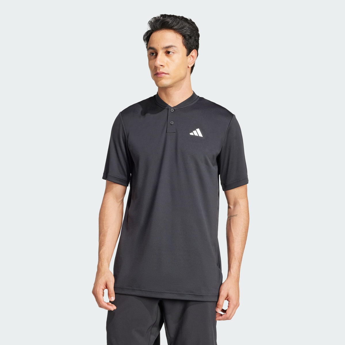 Camisa de Tênis Henley Club Climacool - Preto